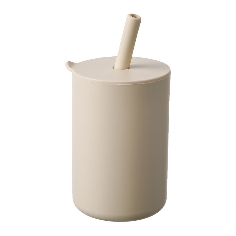 Silicone 150ml Cup With Straw