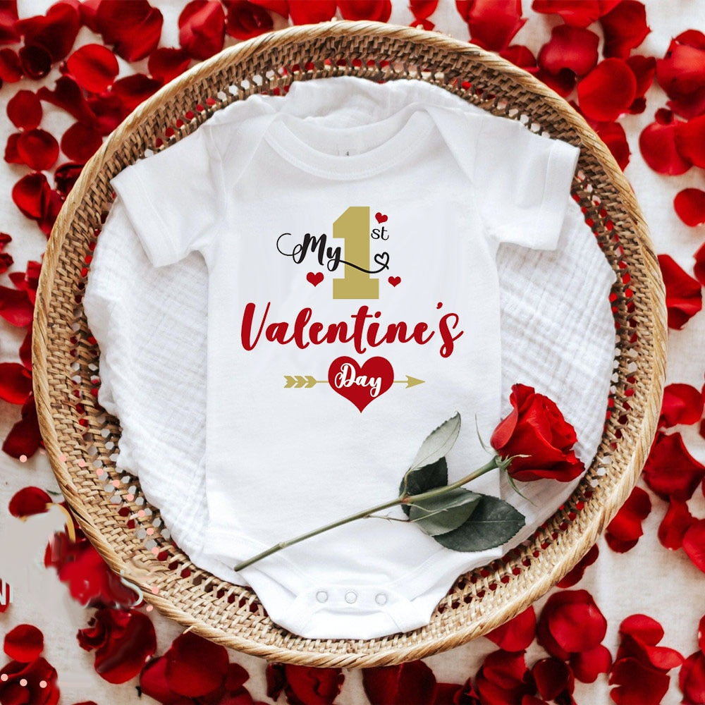 My First Valentine Baby Vest