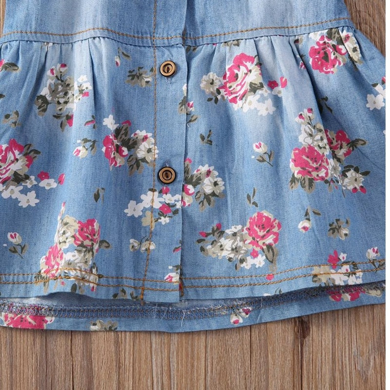 Girls Summer Flower Dress