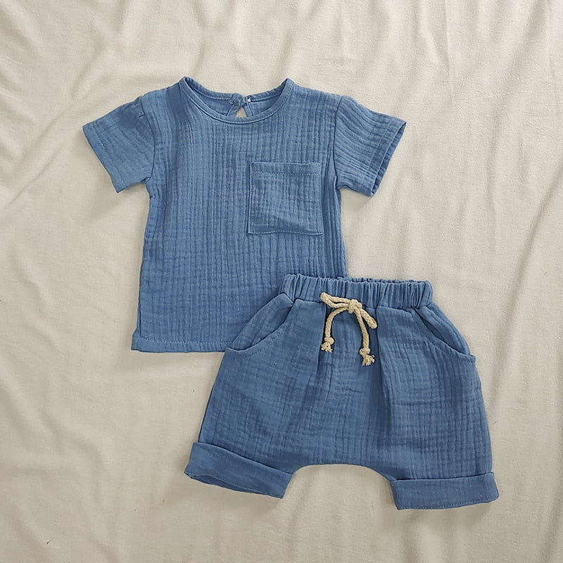 Organic Cotton Boys Short and Top Set