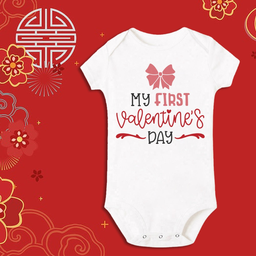 My First Valentine Baby Vest