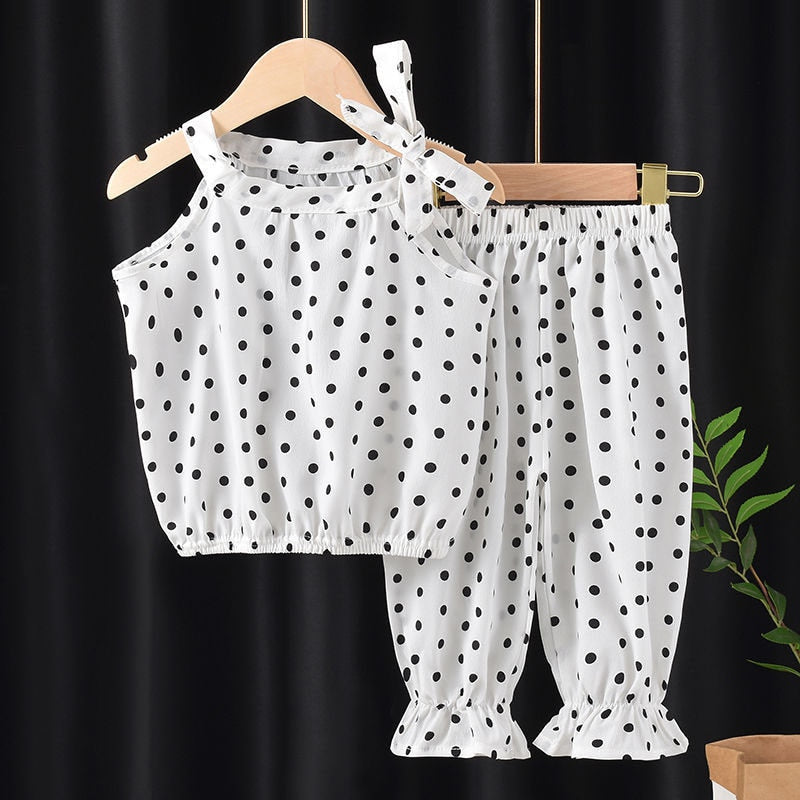 Children's Polka Dot Top and Trouser Set