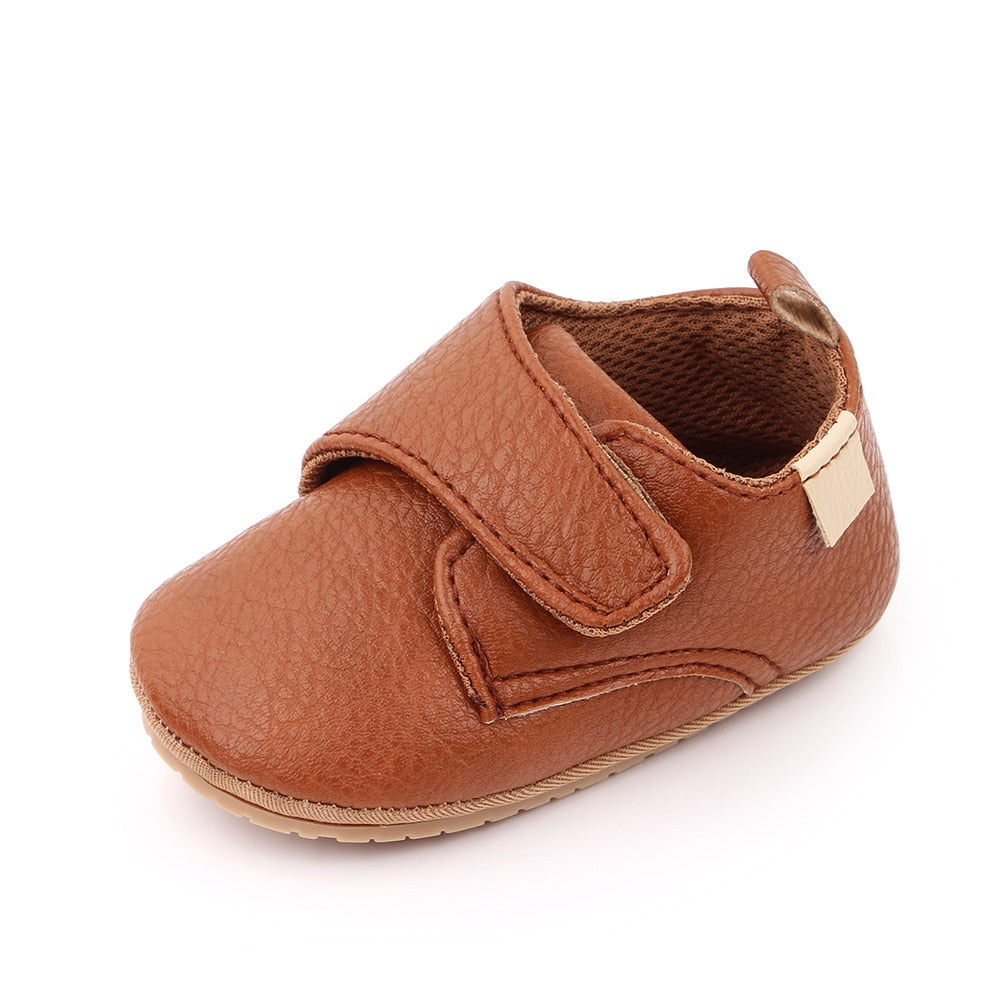 Leather Rubber Sole Anti-slip 0-18 Months