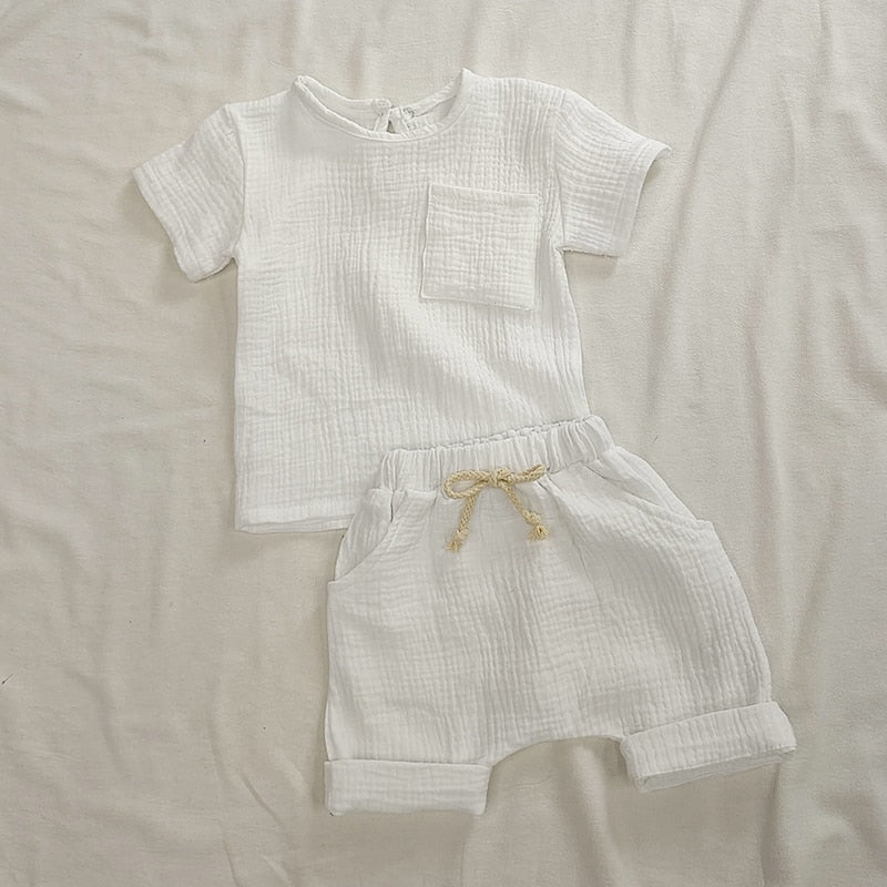 Organic Cotton Boys Short and Top Set