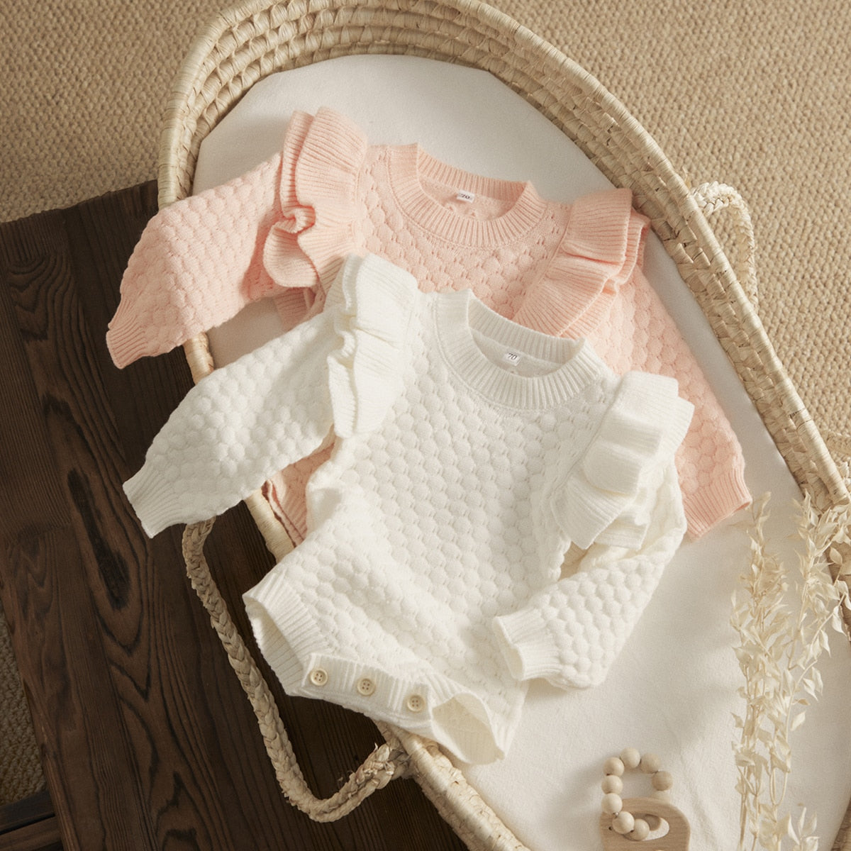 Baby Girl Knitted Romper