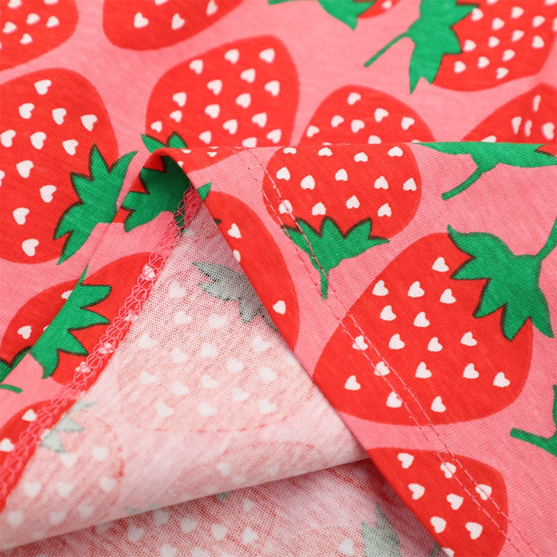 Girls Strawberry Summer Dress