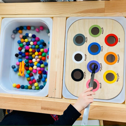 FLISAT Sensory wooden Table Inserts