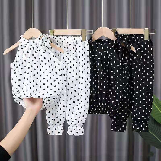 Children's Polka Dot Top and Trouser Set