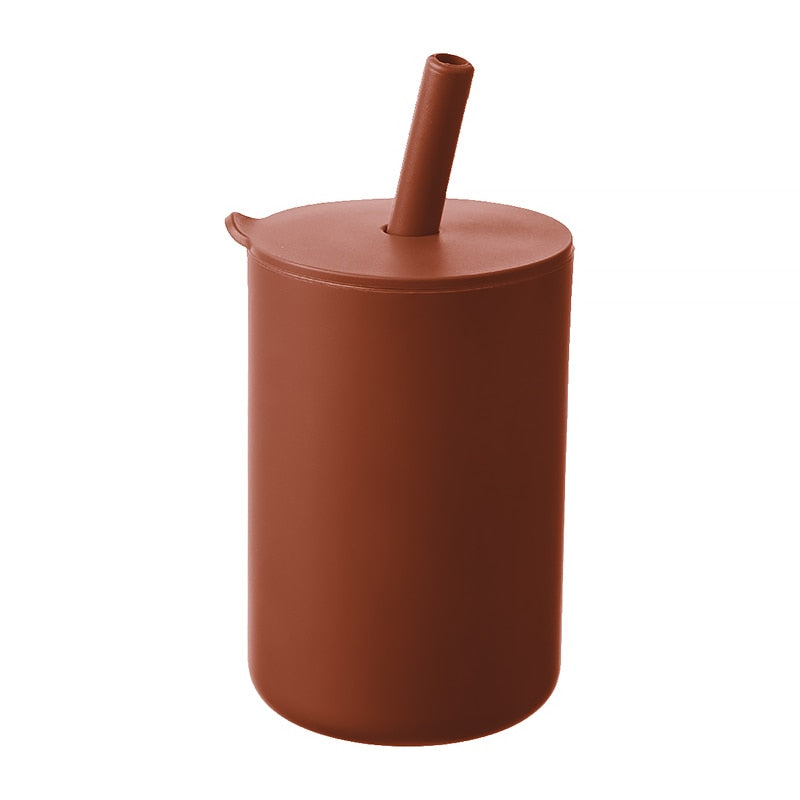 Silicone 150ml Cup With Straw