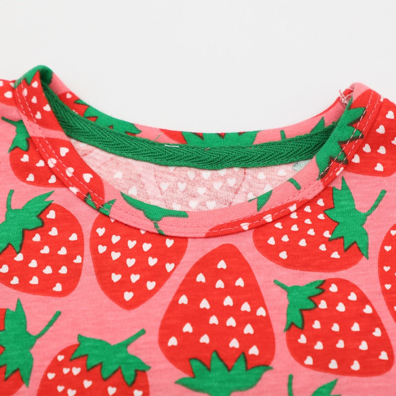 Girls Strawberry Summer Dress