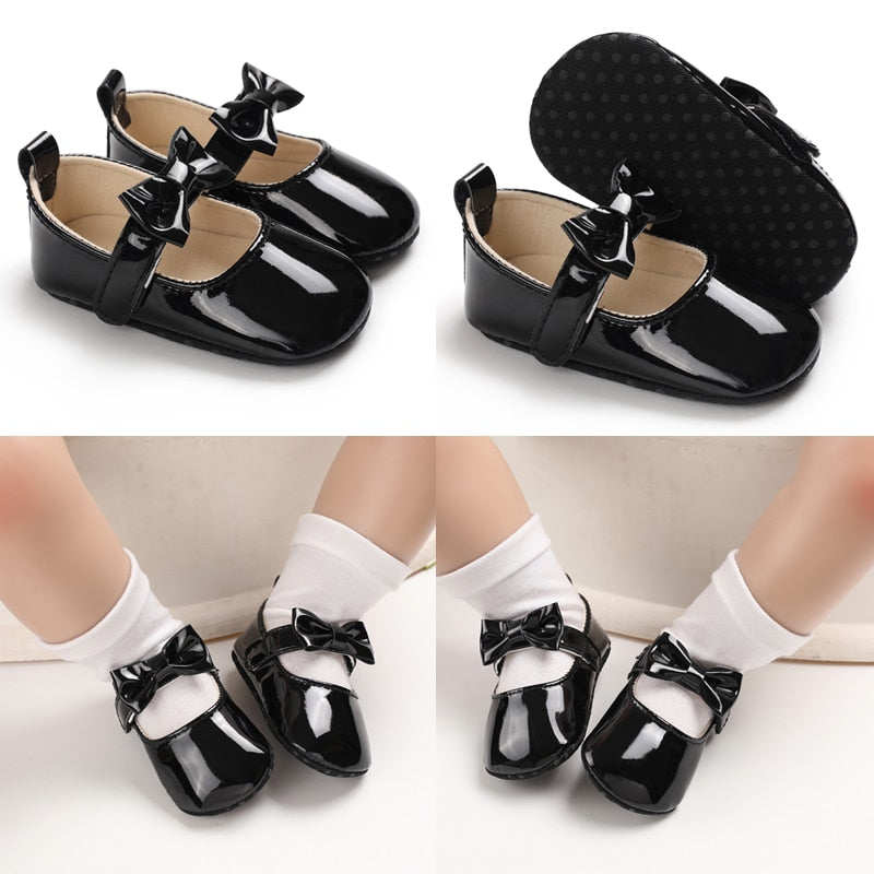 Bow Flat Baby Shoes 0-18M