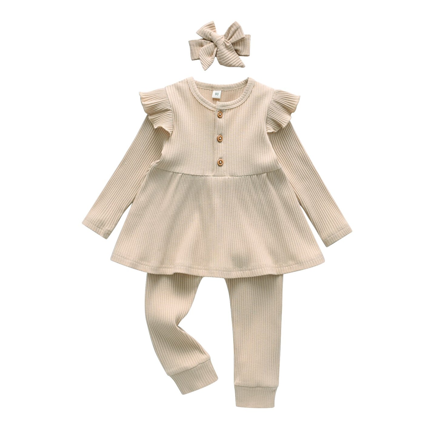 Ruffles Long Sleeves Clothing Sets