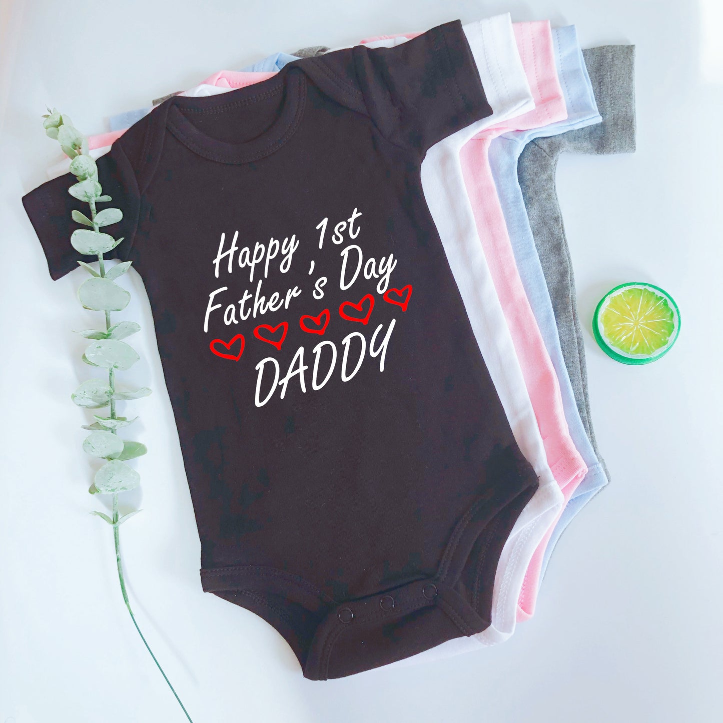 1st Fathers Day Baby Vest