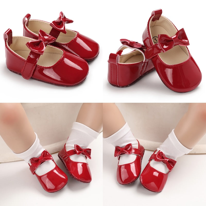 Bow Flat Baby Shoes 0-18M