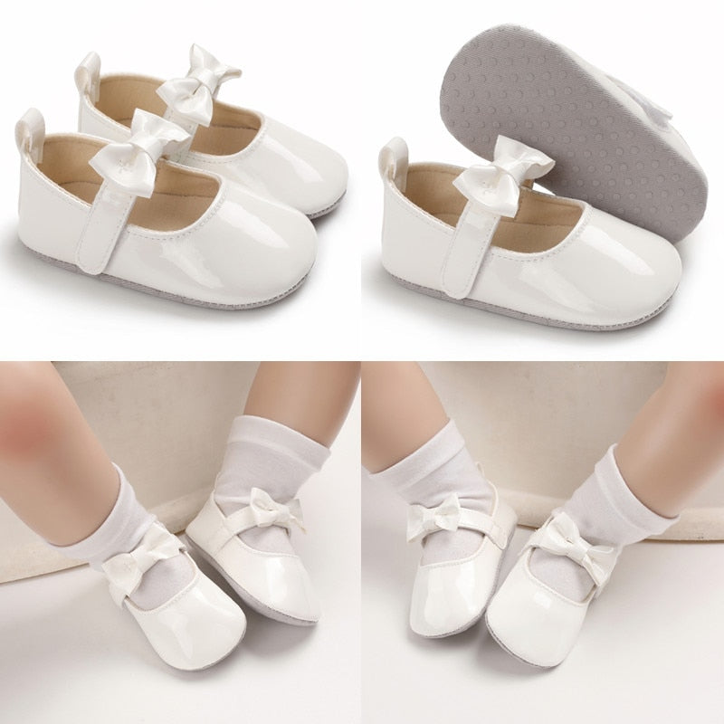 Bow Flat Baby Shoes 0-18M